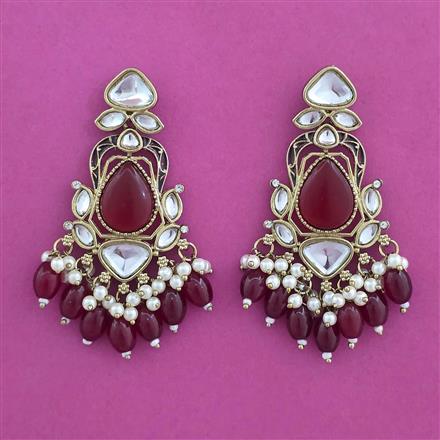 Indo Western Classic Earring with Mehndi Plating