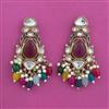 Indo Western Classic Earring with Mehndi Plating