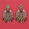 Indo Western Classic Earring with Mehndi Plating