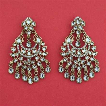 Indo Western Classic Earring with Mehndi Plating