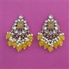 Indo Western Moti Earring with Mehndi Plating