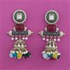 Indo Western Jhumki with Mehndi Plating