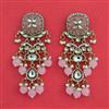 Indo Western Moti Earring with Mehndi Plating