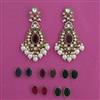Indo Western Changeable Earring with Mehndi Plating