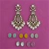 Indo Western Changeable Earring with Mehndi Plating