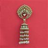 Indo Western Moti Hair Brooch With Mehndi Plating