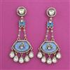 Indo Western Classic Earring With Mehndi Plating