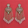 Indo Western Long Earring with Mehndi Plating