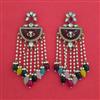 Indo Western Long Earring with Mehndi Plating