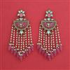 Indo Western Long Earring with Mehndi Plating