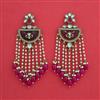 Indo Western Long Earring with Mehndi Plating