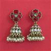 Indo Western Jhumki with Mehndi Plating