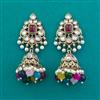 Indo Western Jhumki with Mehndi Plating