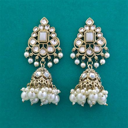 Indo Western Jhumki with Mehndi Plating