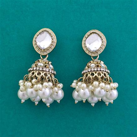 Indo Western Jhumki with Mehndi Plating