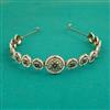 Indo Western Moti Hair Band With Mehndi Plating
