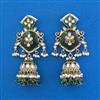 Indo Western Jhumki with Mehndi Plating