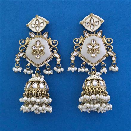 Indo Western Jhumki with Mehndi Plating