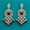 Indo Western Moti Earring with Mehndi Plating