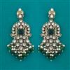 Indo Western Moti Earring with Mehndi Plating