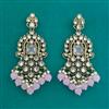 Indo Western Moti Earring with Mehndi Plating