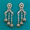 Indo Western Jhumki with Mehndi Plating