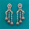 Indo Western Jhumki with Mehndi Plating