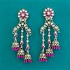 Indo Western Jhumki with Mehndi Plating