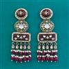 Indo Western Long Earring with Mehndi Plating