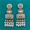 Indo Western Long Earring with Mehndi Plating