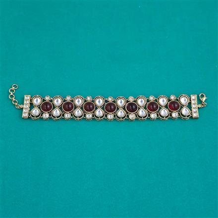 Indo Western Adjustable Bracelet with Mehndi Plating