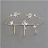 Indo Western Plam Cuffring With Gold Plating Rhodium Plating Mehndi Plating