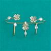 Indo Western Classic Ring With Gold Plating Rhodium Plating Mehndi Plating