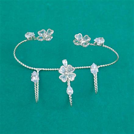 Indo Western Classic Ring With Gold Plating Rhodium Plating Mehndi Plating