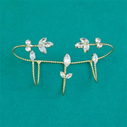 Indo Western Classic Ring With Gold Plating Rhodium Plating Mehndi Plating