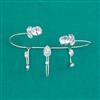 Indo Western Classic Ring With Gold Plating Rhodium Plating Mehndi Plating