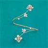 Indo Western Plam Cuffring With Gold Plating Rhodium Plating Mehndi Plating