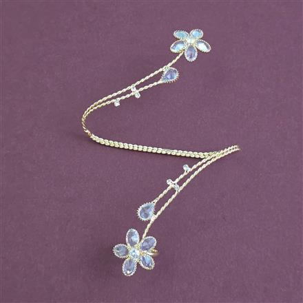 Indo Western Plam Cuffring With Gold Plating Rhodium Plating Mehndi Plating