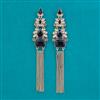 Indo Western Long Earring with Mehndi Plating