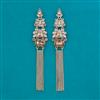 Indo Western Long Earring with Mehndi Plating