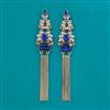 Indo Western Long Earring with Mehndi Plating