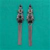 Indo Western Long Earring with Black Plating