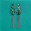 Indo Western Long Earring with Black Plating