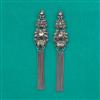 Indo Western Long Earring with Black Plating