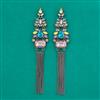 Indo Western Long Earring with Black Plating