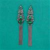 Indo Western Long Earring with Black Plating