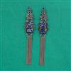 Indo Western Long Earring with Black Plating