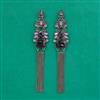 Indo Western Long Earring with Black Plating