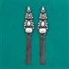 Indo Western Long Earring with Black Plating