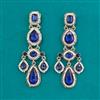 Indo Western Moti Earring with Mehndi Plating